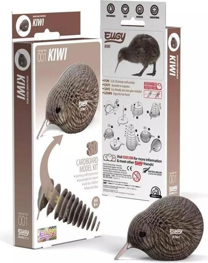 Eugy Kiwi - Ekologiczna układanka 3D dla dzieci 6+ Obrázok produktu 