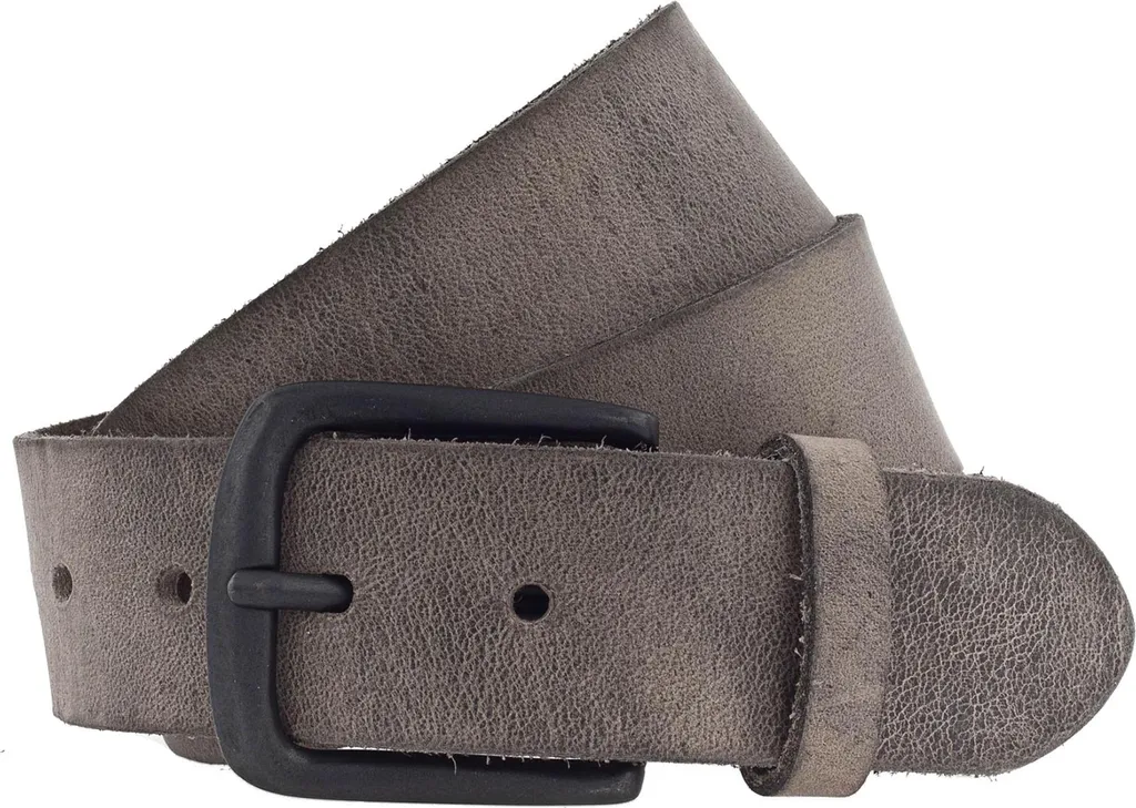 Vanzetti Pelle cintura Denim Love 40mm Full Leather Belt W90 Grey grigio