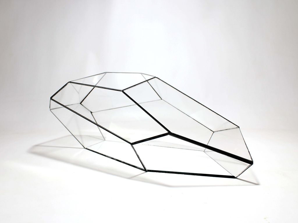 Geometrisches Terrarium - Plantasia - Vivarium - ↑ 50 x 25 x 17,5 cm (LxBxH) - Glas