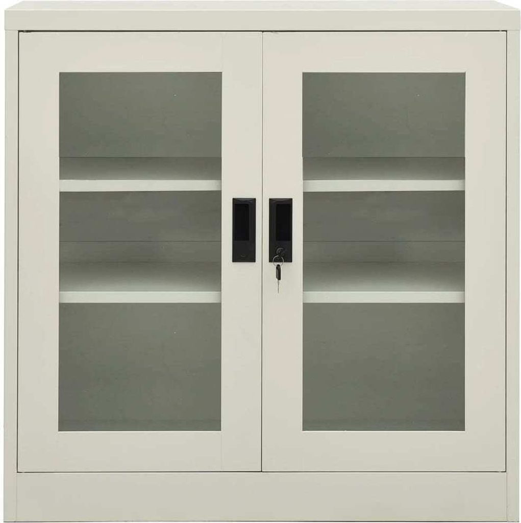 "2026 Moderne" Büroschrank Hellgrau 90x40x90cm Stahl - Kommoden CC367553