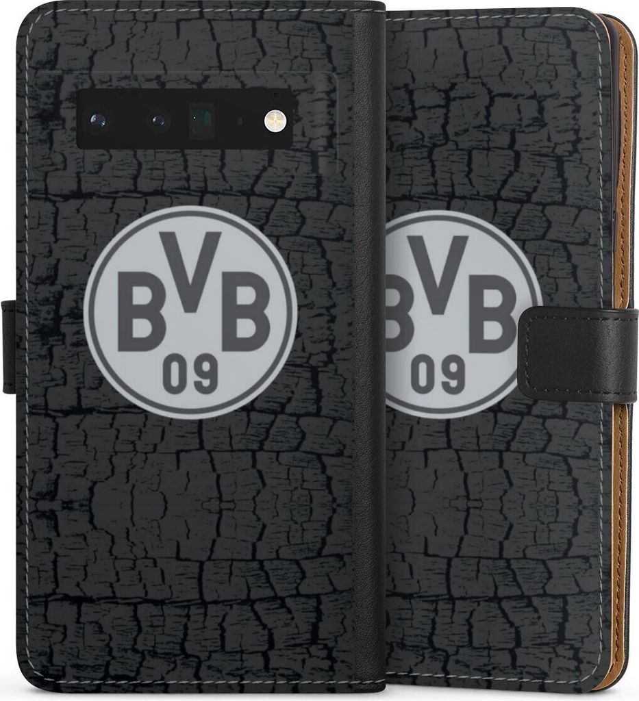 DeinDesign Klapphülle für Google Pixel 6 Pro Handytasche Lederhülle Tasche BVB Borussia Dortmund Trikot