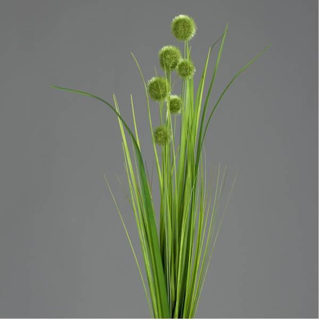 künstlicher Kugelgras Zweig H. 70cm D. 5cm grün DPI WA Produktbild 