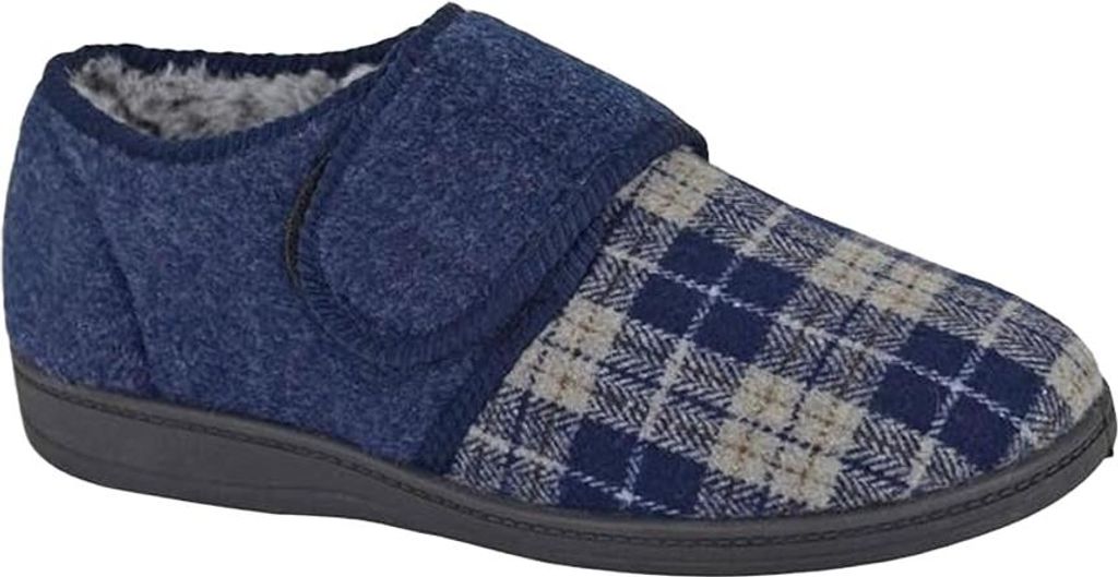 Sleepers - "Denzil" Hausschuhe für Herren DF4626 (44,5 EU) (Marine)