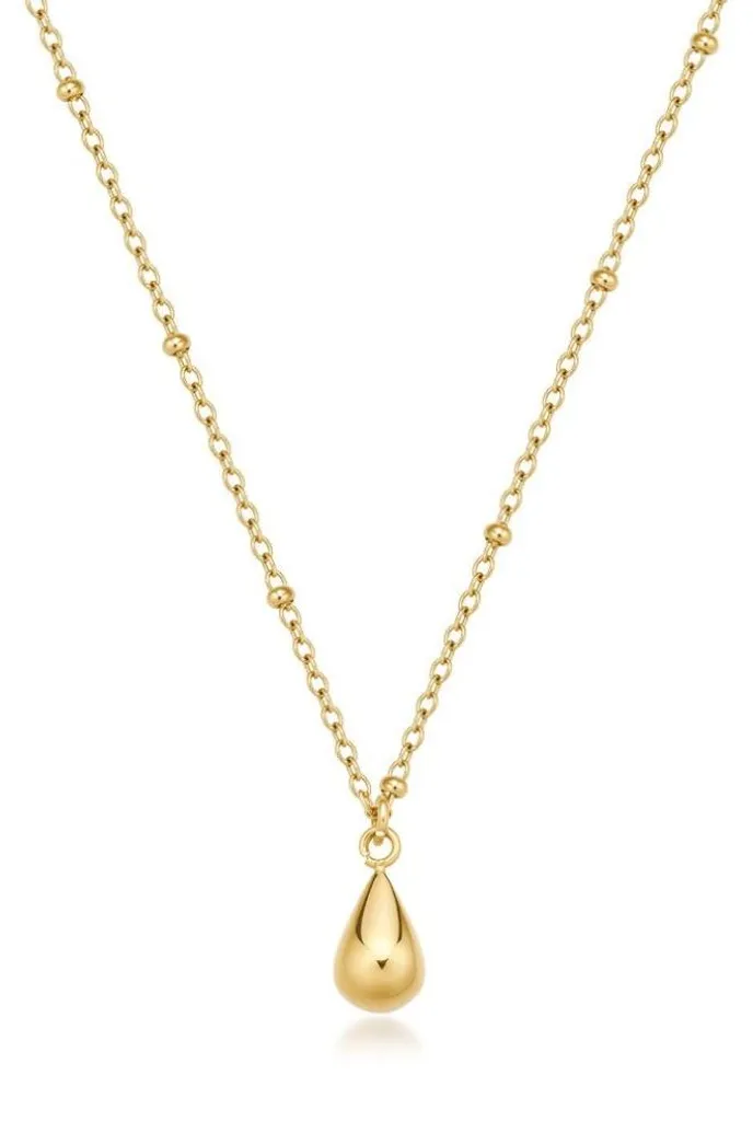 Collier plaqué or Tear Drop Perfect BPC10 - Bijou intemporel chic