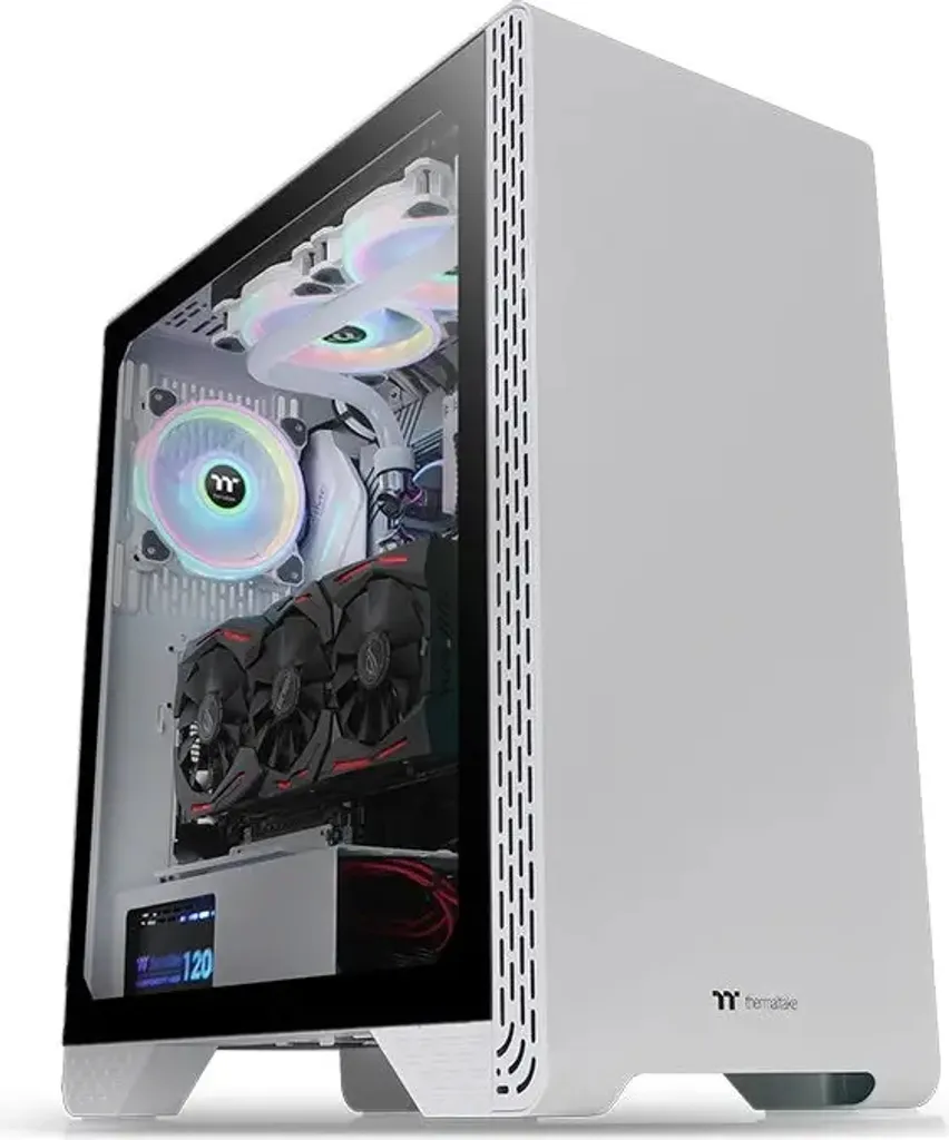 Thermaltake S300 TG Snow Edition: Case PC Bianco in Vetro Temperato