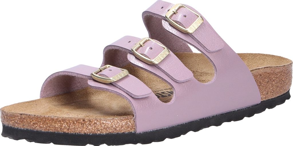 Birkenstock 1029769 Damen Tieffußbett Pantolette Florida Graceful Purple, Blau, Gr. 40