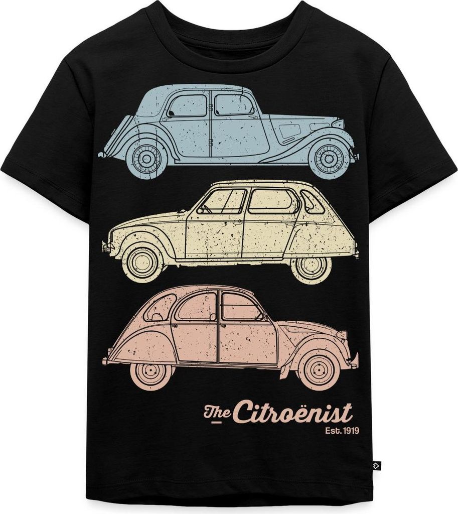 Spreadshirt Citroën The Citroenist Kinder Premium T-Shirt, 110/116 (4 Jahre), Schwarz