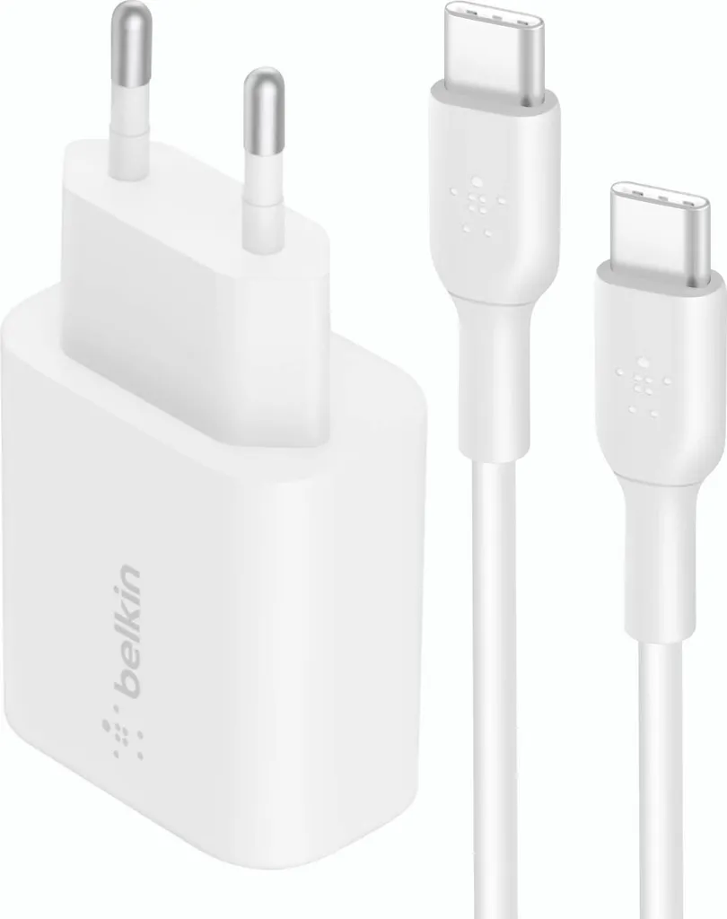 Chargeur USB Belkin blanc compact et performant avec câble inclus 1m - 9