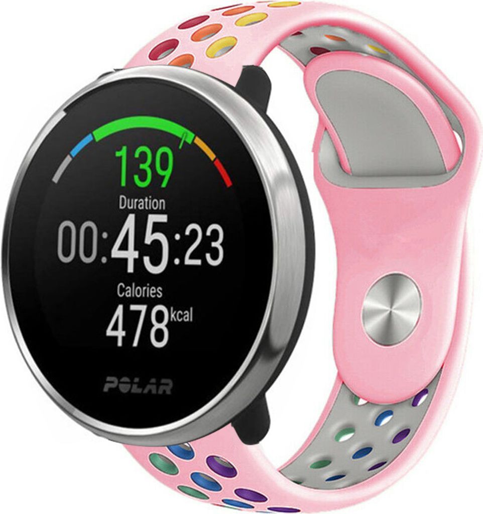 Strap-it Polar Unite Sportarmband (Rosa/Bunt)