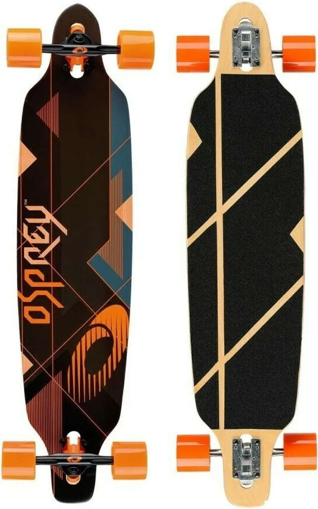 Longboard Drop-Through Osprey Nexus 39 Pouces ABEC 9 Ultra Stable Noir