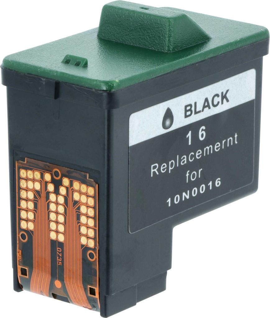 vhbw Tintenpatrone Schwarz kompatibel mit Lexmark z35, z503, z601, z517, z551, z515, z516, z512, z514, z510, z511 Drucker (wiederaufgefüllt, 15ml)