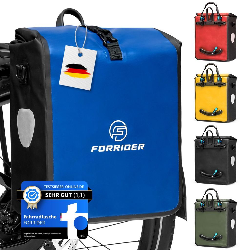 FORRIDER Fahrradtasche wasserdicht für Gepäckträger 22L Produktbild 