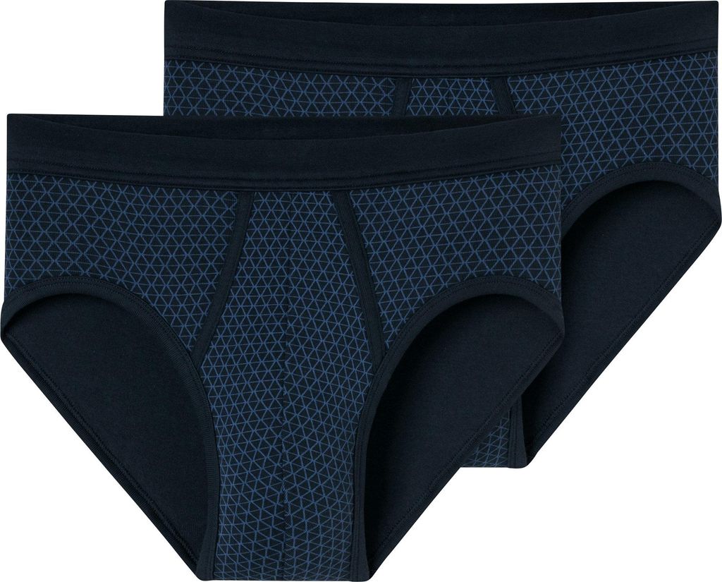 Schiesser Herren-Slip 2er-Pack marine 9