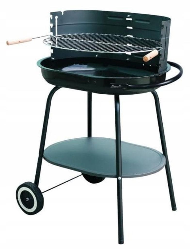 4U-Onlinehandel Gril ovale de charbon de bois de 60 x 42 x Image du produit 