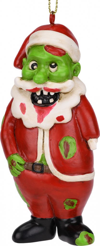 Zombie Weihnachtsmann als Weihnachtskugel 8,9cm
