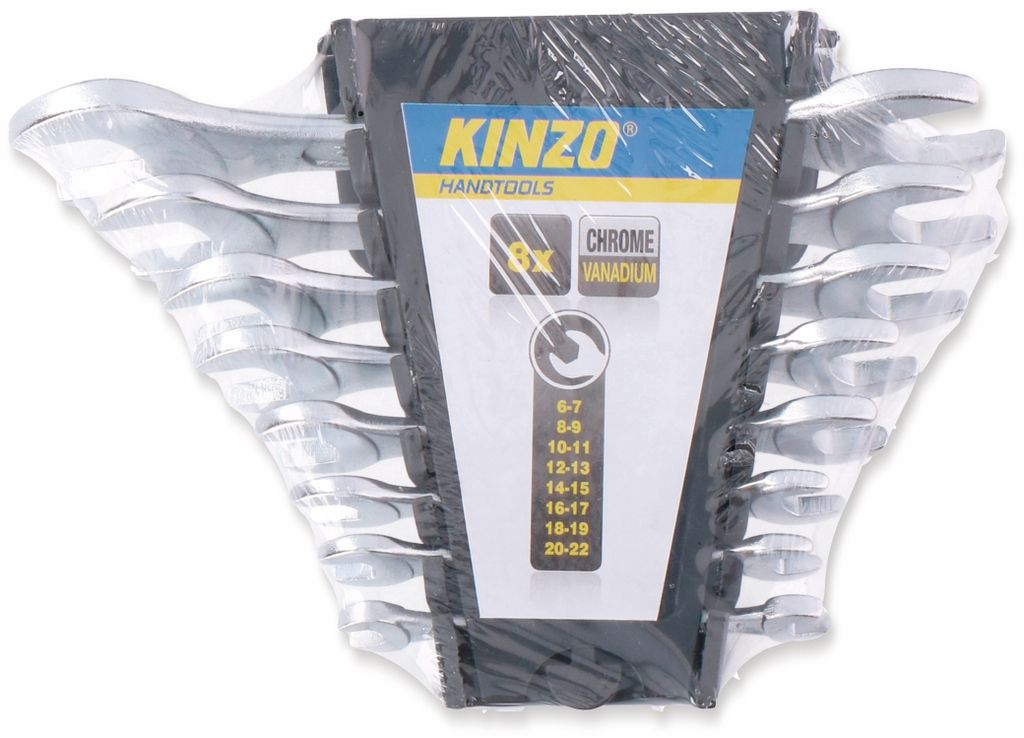 KINZO Gabelschlüssel-Satz 6...22 mm, 8-teilig Produktbild 