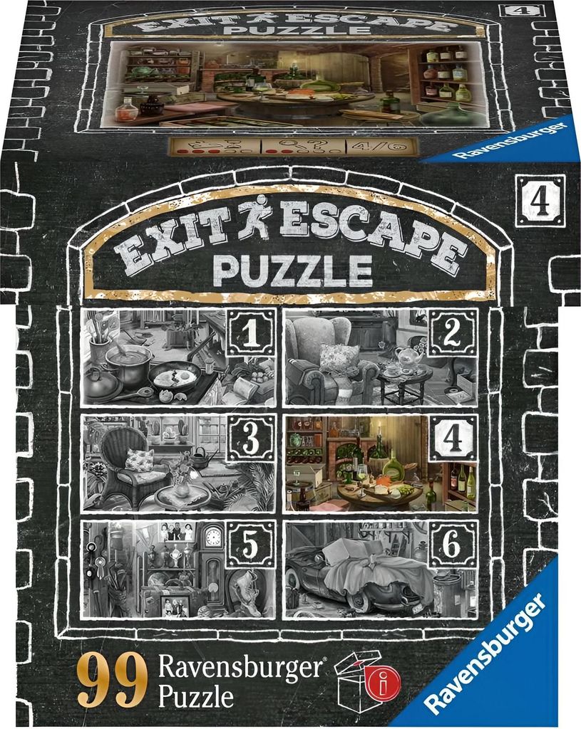 Ravensburger Puzzle Exit 99T. Manoir - Cave à vin Image du produit 