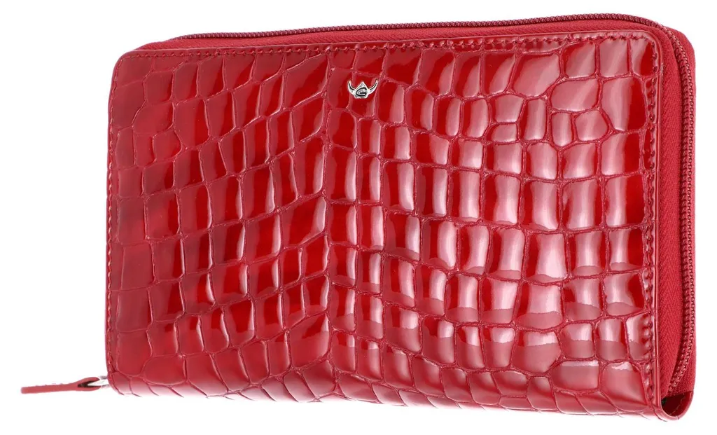 Portefeuille femme rouge idéal pour ranger cartes et monnaie en sécurité