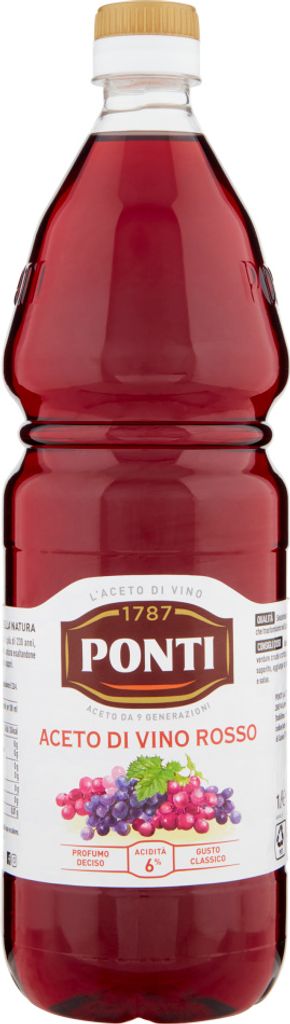 Rotweinessig Aceto di vino rosso 1l - Ponti Produktbild 