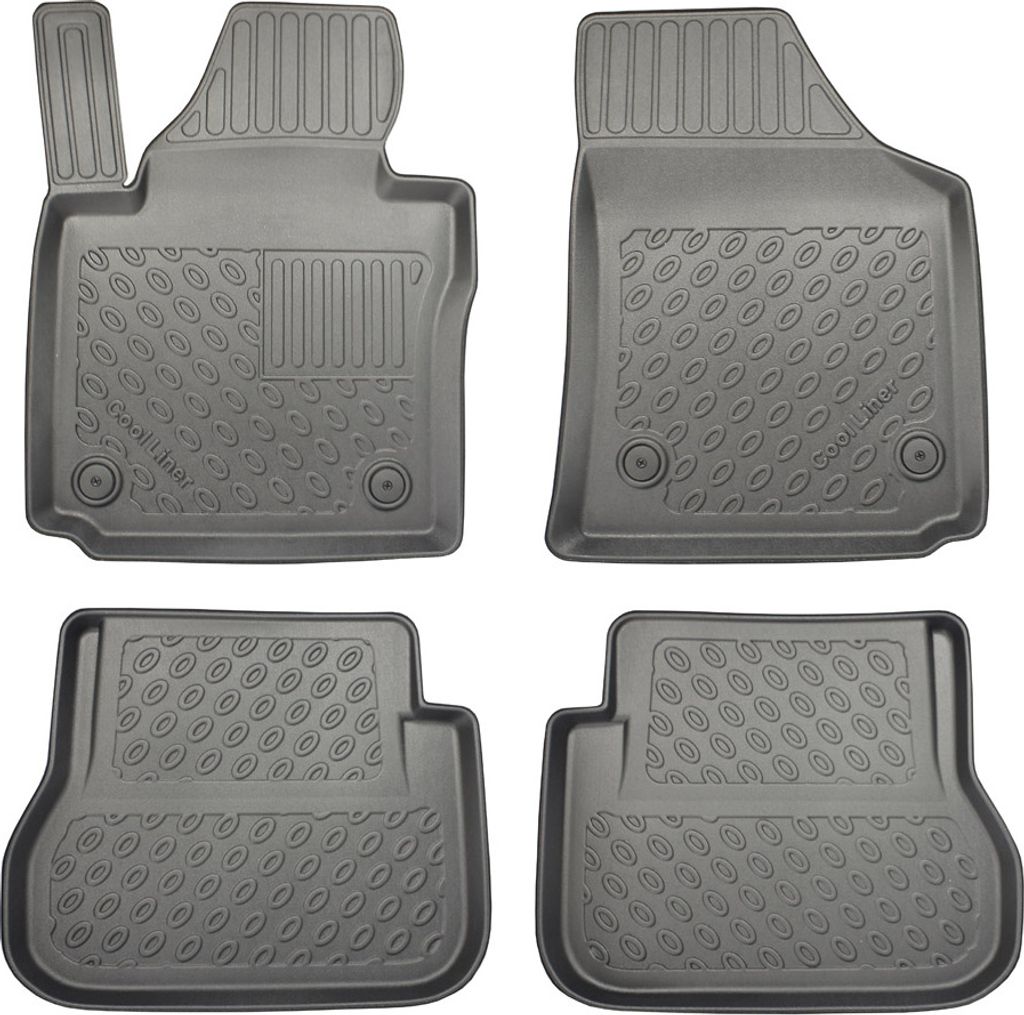 Z441102 TPE-Gummifußmatten kompatible mit Volkswagen Caddy 5 seats C/5 2004-2010 / 08.2010-10.2020