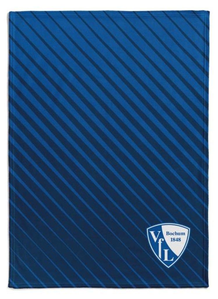 VfL Bochum Flannelfleecedecke Streifen Produktbild 