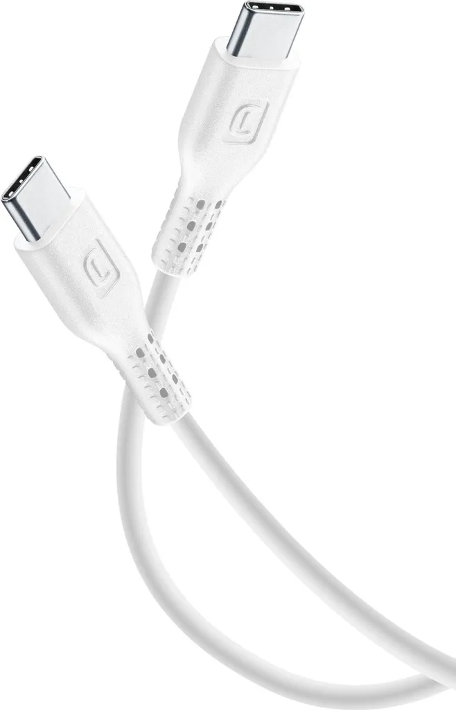 Cellularline Câble USB-C vers USB-C 3m Blanc pour Charge et Données