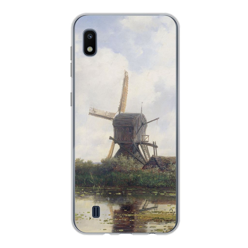 MuchoWow Handyhülle Schutzhülle Hülle für Samsung Galaxy A10 Malerei - Mühle - Alte Meister Silikon Softcase Handy Hülle - Schutzhülle