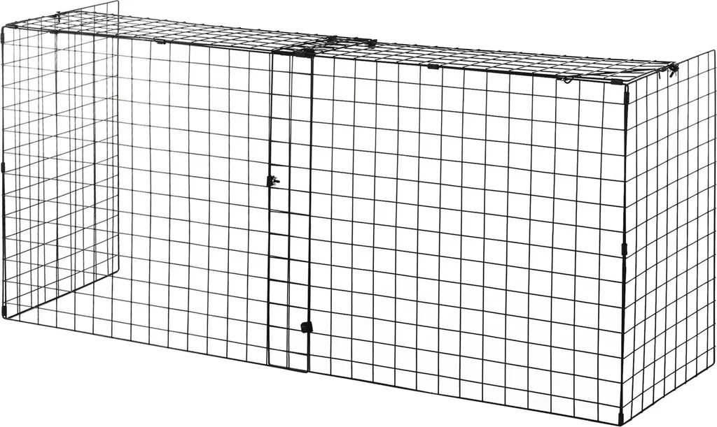 Grille de protection cheminée réglable 81,5-160 cm en métal noir robuste