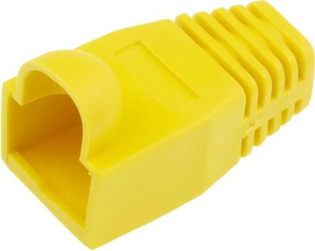 Gommino RJ45 ACT Giallo per Cat6/6a 6,5mm | Protezione Plug LAN