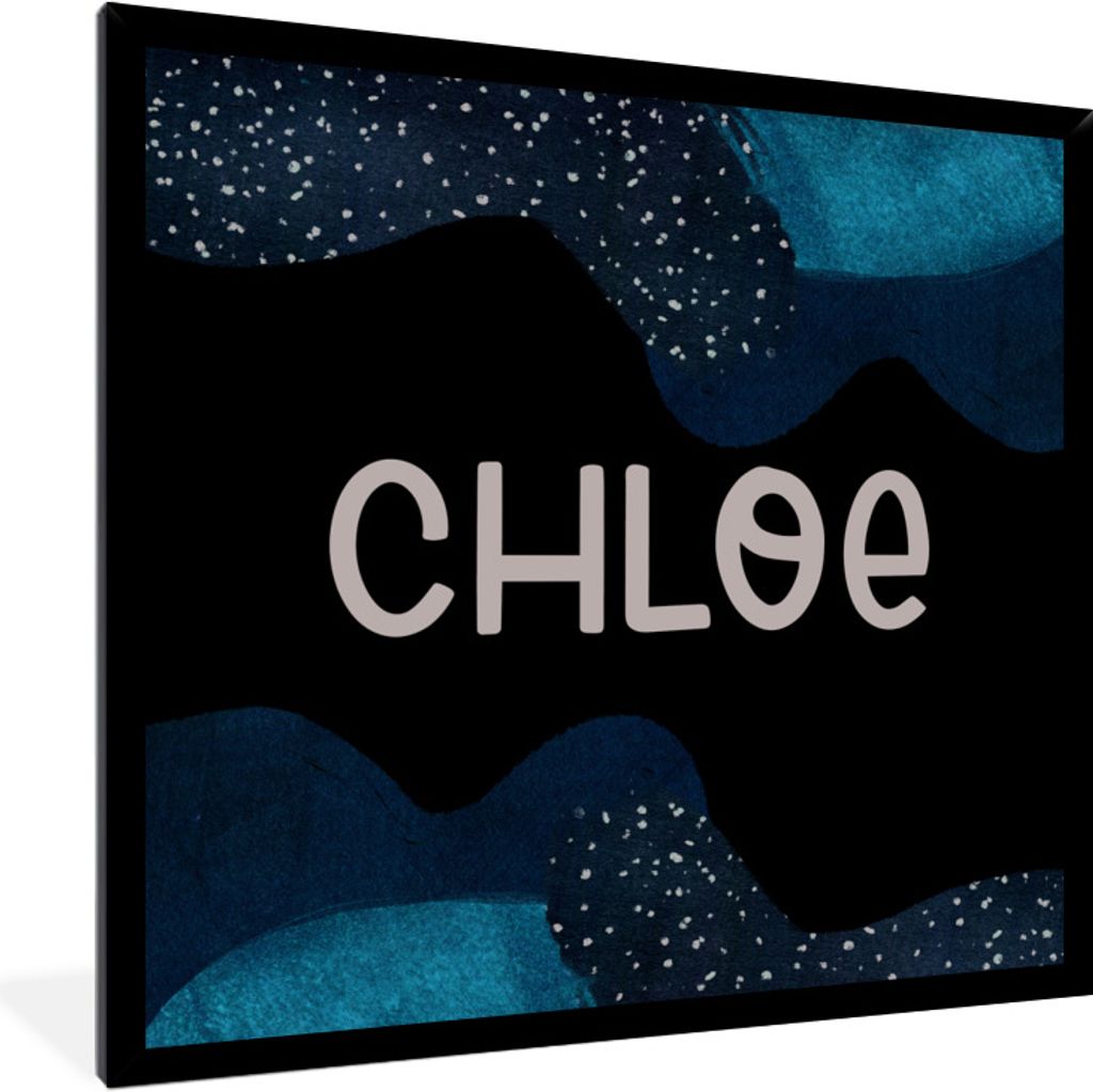 MuchoWow Gerahmtes Poster Chloe - Pastell - Mädchen 40x40 cm - Poster mit Schwarzem Bilderrahmen Wandposter Rahmen Foto Bilder - Mit Rahmen - Wa...