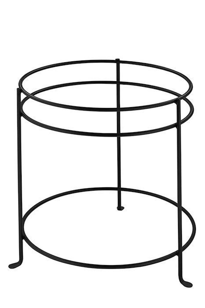 Fink TAVOLA, Ständer, Eisen pulverbeschichtet, schwarz, H. 51 cm, D. 46 cm Höhe: 51.00 cm Durchmesser: 46.00 cm 168100
