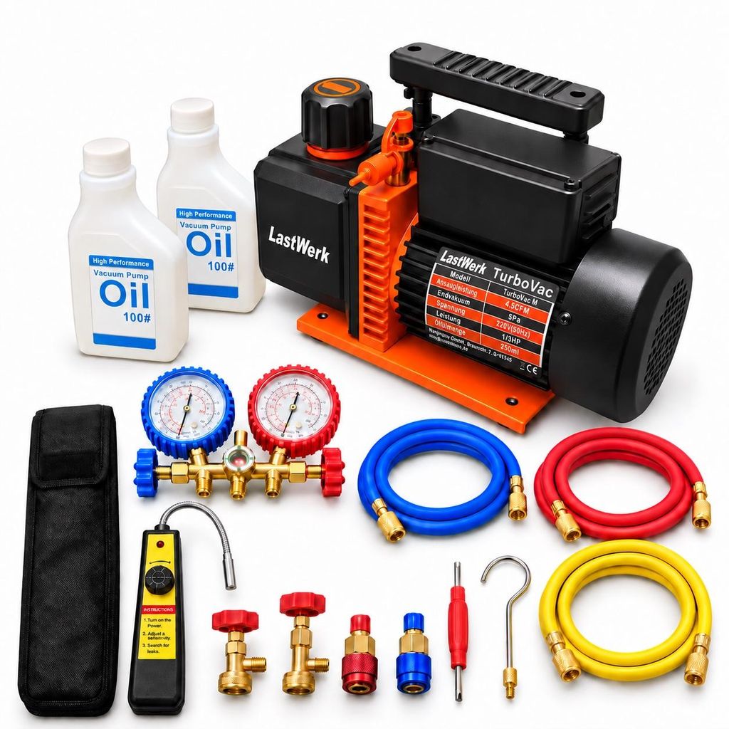 LastWerk TurboVac M Kit Vakuumpumpen-Set 4,5 CFM – Single Produktbild 