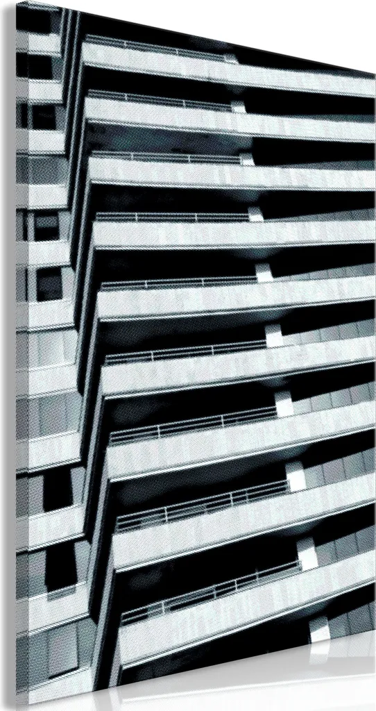 Decorazione Parete Verticale 40x60 Raster Architettonico - Stile Minimal