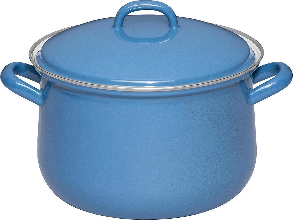 Riess Fleischtopf Ø20 cm 3,5 ltr. mit Deckel nature blue dark