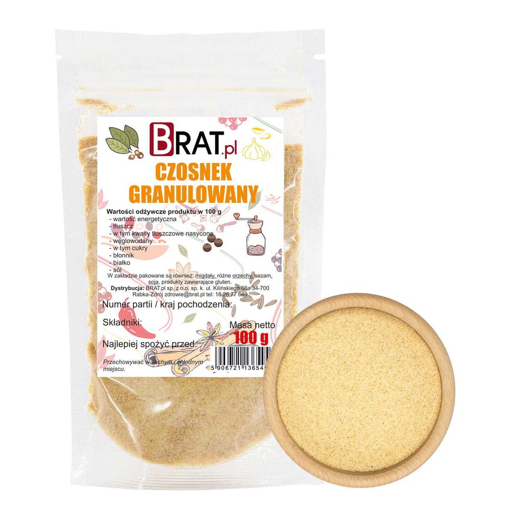 Czosnek granulowany 100g Brat.pl Zdjęcie produktu 