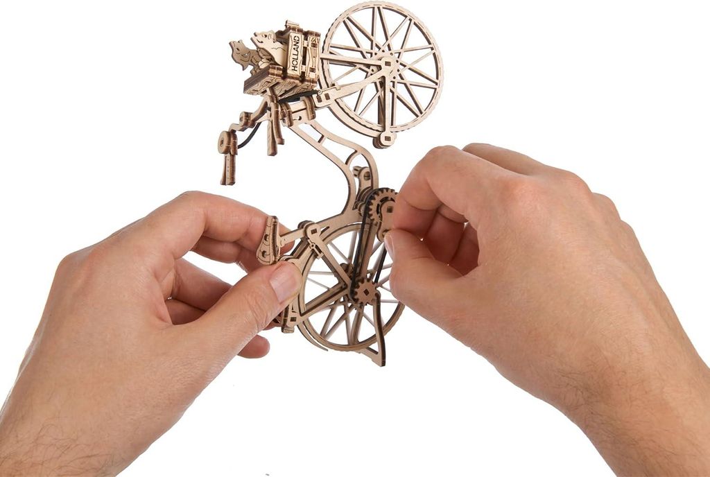 3D Holzpuzzles für Erwachsene - Holländisches Fahrrad Modellbausatz