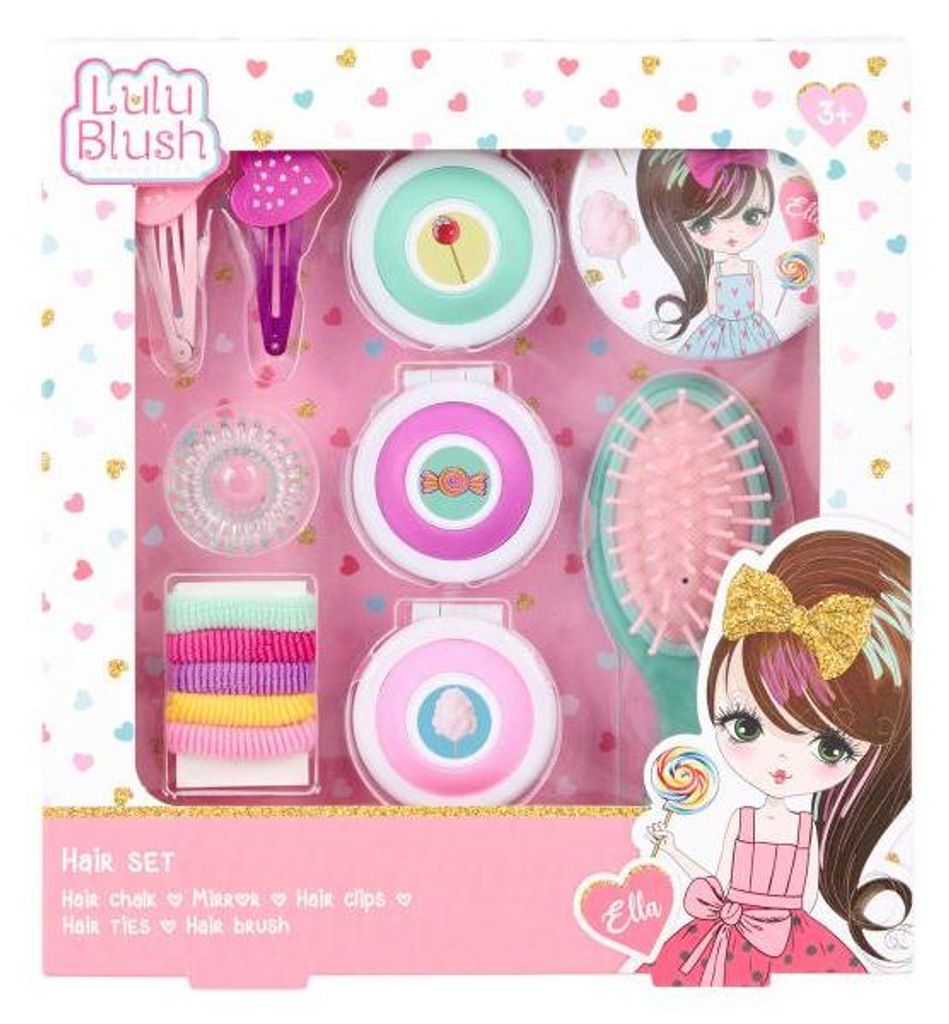 Create it! Haaraccessoire Set rosa - Lulu blush Haarclips und Haargummis
