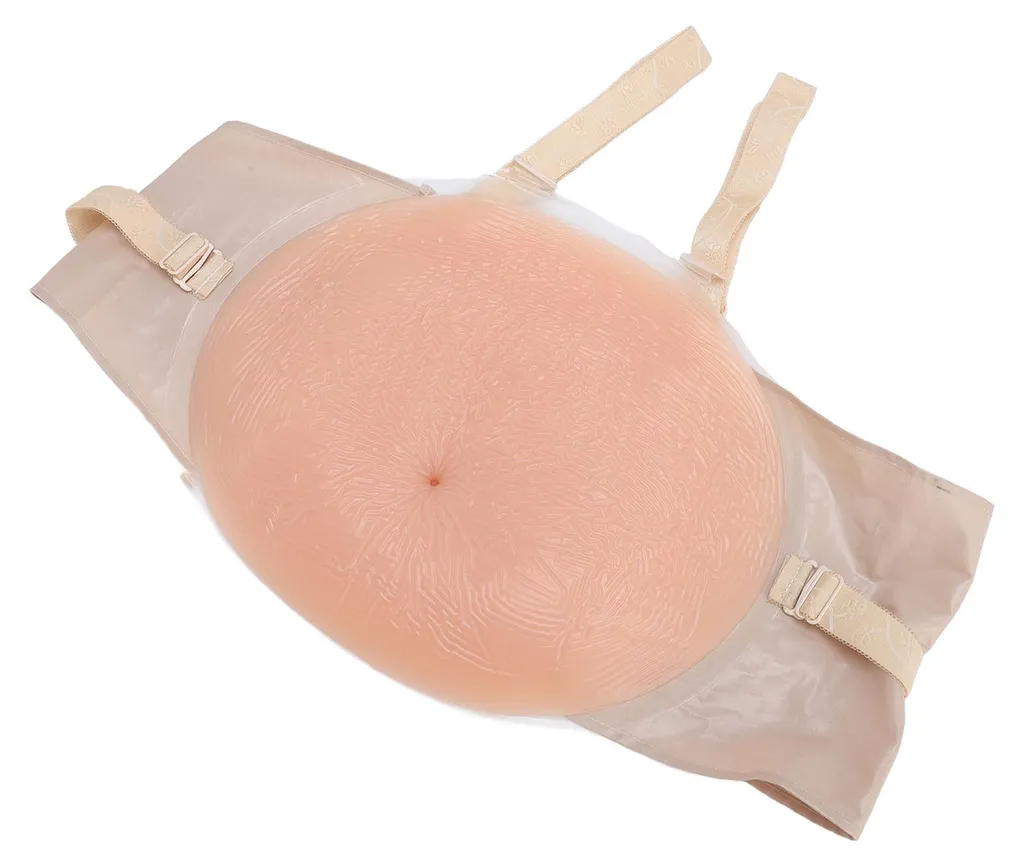 Simulez une grossesse réelle avec ce ventre en silicone XL réglable
