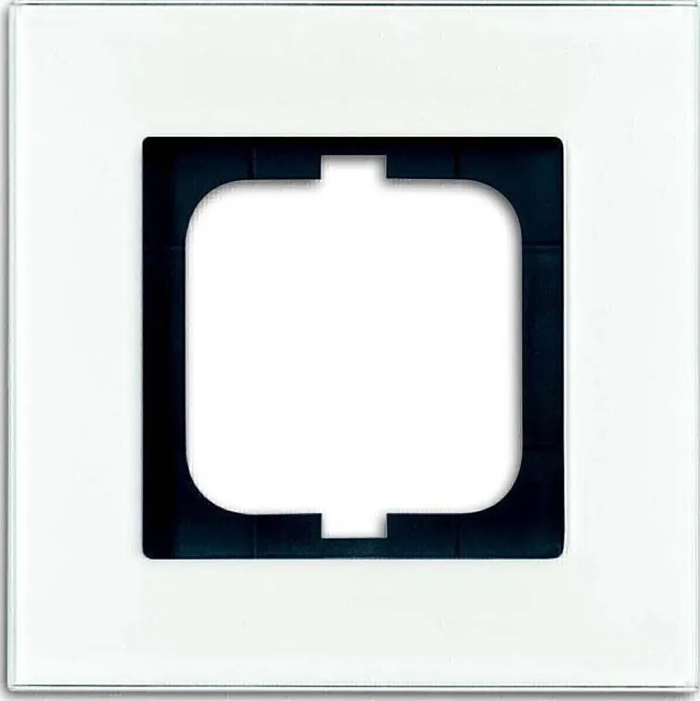 Plaque Busch-Jaeger 1754-0-4442 Noir Anti-Traces Design sans Vis 107mm