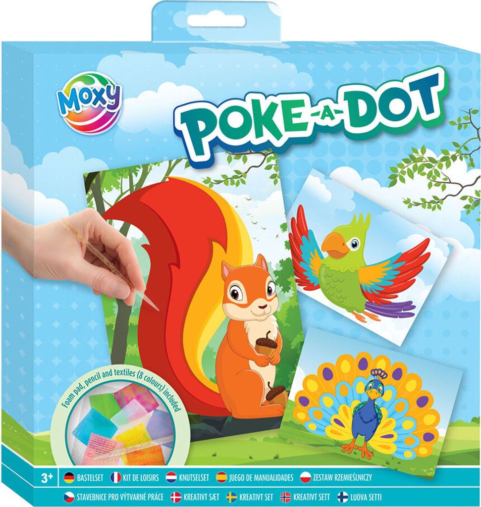 Kreatives Bastelgruppen-Poke-a-Dot-Bastelset – Tiere