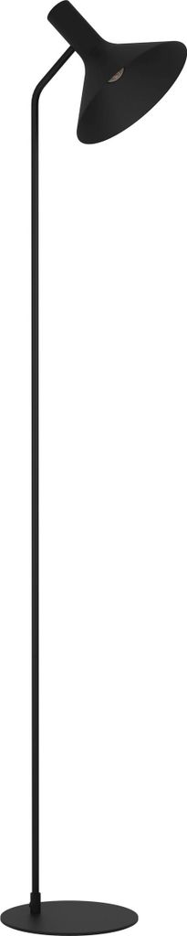 EGLO Stehleuchte Morescana, Stehlampe im New Nordic Design, Standleuchte aus Metal, minimalistische Wohnzimmerlampe, Lampe Wohnzimmer mit E27