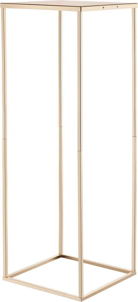 Support de Fleurs Stable pour Réception - Set de 10 Colonnes Or 80cm