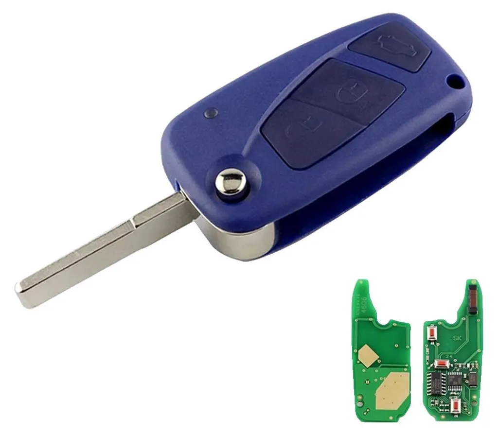 Télécommande bleue à 3 boutons pour ouverture de portail série X4