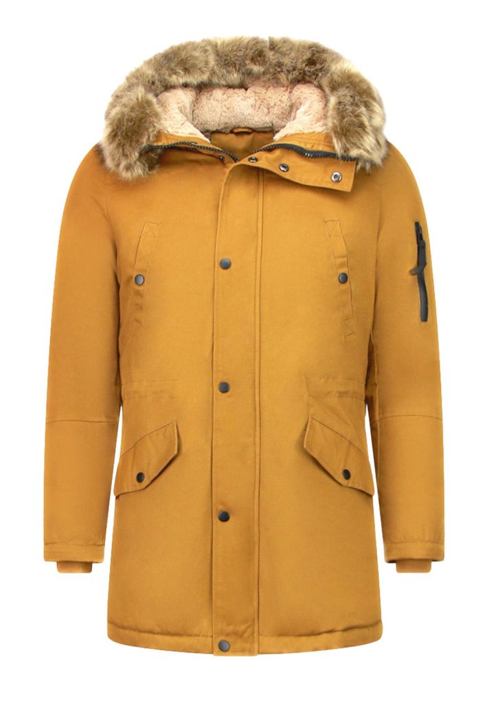 Jacken Mit Kunstfellkragen Winterjacken Lange - S