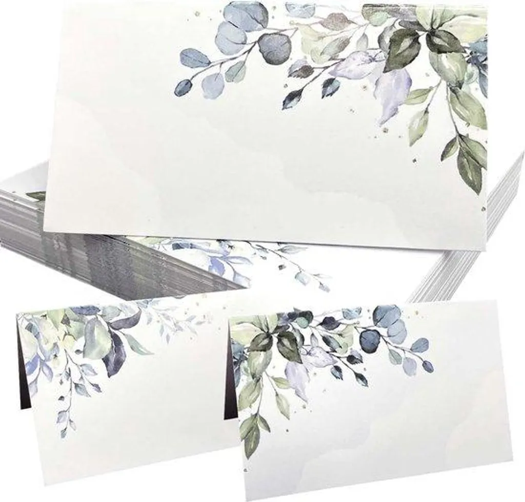 Marque-places pour réception de mariage, 50 cartes d'invitation papier