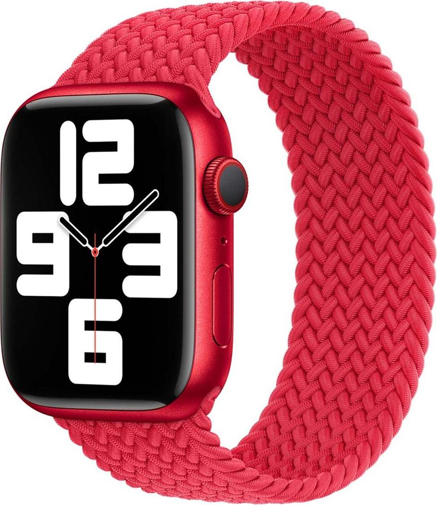 Geflochtenes Solo Loop für das Apple Watch | 38/40/41/42 mm - Größe 5 - (Product) Red