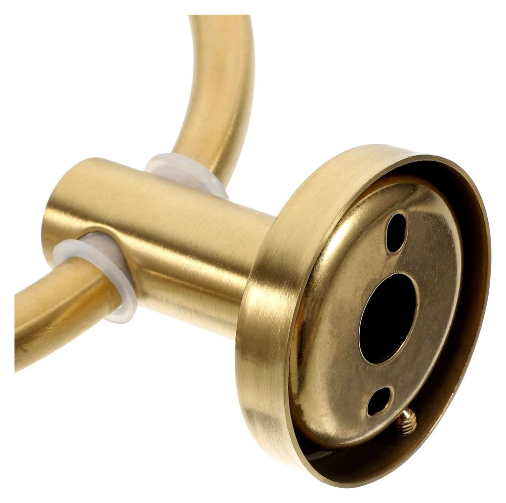 Handtuchring aus gebürstetem Edelstahl, wandmontiert, in Gold für Badezimmer und Küche mit Schrauben zur Befestigung von Handtüchern und Waschh...
