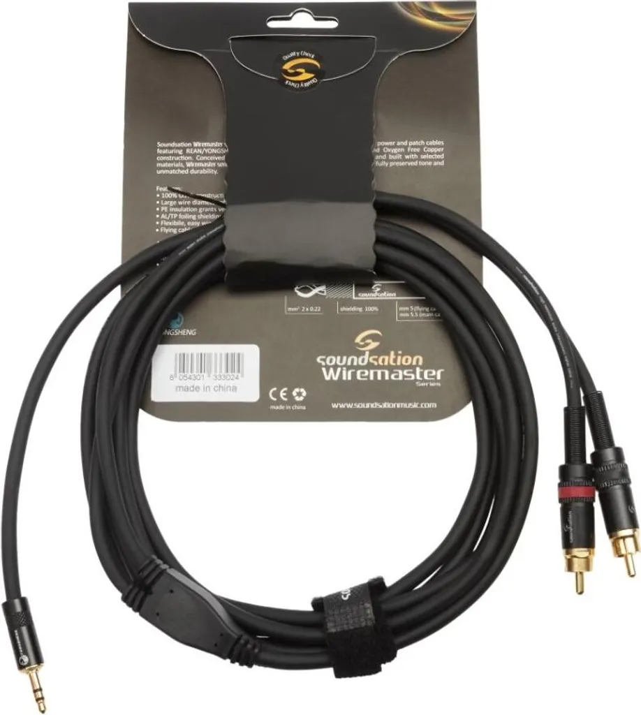Soundsation WM-MJ2RCA30: Cavo Adattatore per Audio Hi-Fi e Studio 3mt