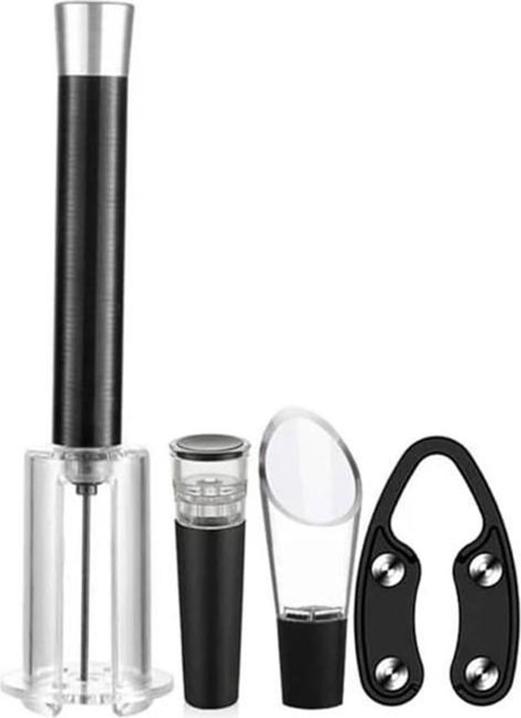Weinöffner-Set, Flaschenöffner mit Luftdruckpumpe, Korkenzieher mit einfacher Entnahme, Geschenkidee