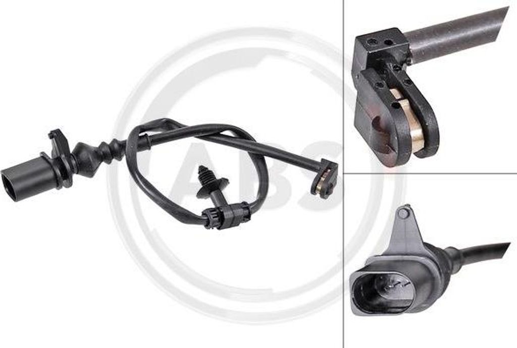 A.B.S. 39911 Warnkontakt, Bremsbelagverschleiß OE 4M0615121P kompatibel mit A4 8W, A5 F5, A7 4K, A8 4N, Q7, Q8, Touareg